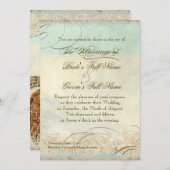 Zee schilder Moderne kustzeekust Kaart (Voorkant / Achterkant)