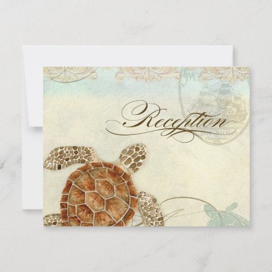 Zee schilder Moderne kustzeekust Kaart (Achterkant)