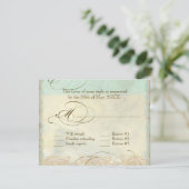 Zee schilder Moderne kustzeekust RSVP Kaartje (Staand voorkant)