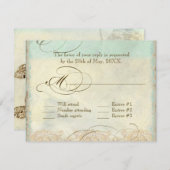 Zee schilder Moderne kustzeekust RSVP Kaartje (Voorkant / Achterkant)