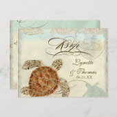 Zee schilder Moderne kustzeekust Uitnodiging Briefkaart (Voorkant / Achterkant)