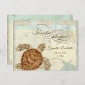 Zee schilder Moderne kustzeekust Uitnodiging Briefkaart (Voorkant / Achterkant)