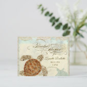 Zee schilder Moderne kustzeekust Uitnodiging Briefkaart (Staand voorkant)