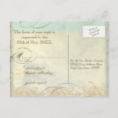 Zee schilder Moderne kustzeekust Uitnodiging Briefkaart (Achterkant)