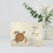 Zee schilder Moderne kustzeekust Uitnodiging Briefkaart (Staand voorkant)