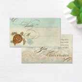 Zee schilder Moderne kustzeekust Visitekaartje (Bureau)