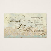 Zee schilder Moderne kustzeekust Visitekaartje (Achterkant)