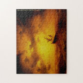 Zee schilderende familie Kinder kunst Natuur Legpuzzel (Verticaal)