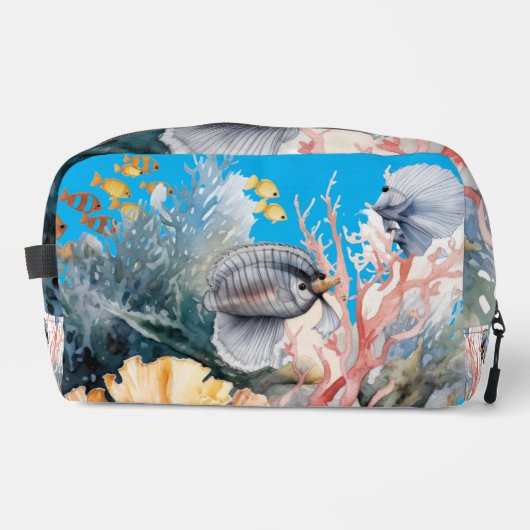 Zee schilderij aquarium toilettasje (Voorkant)