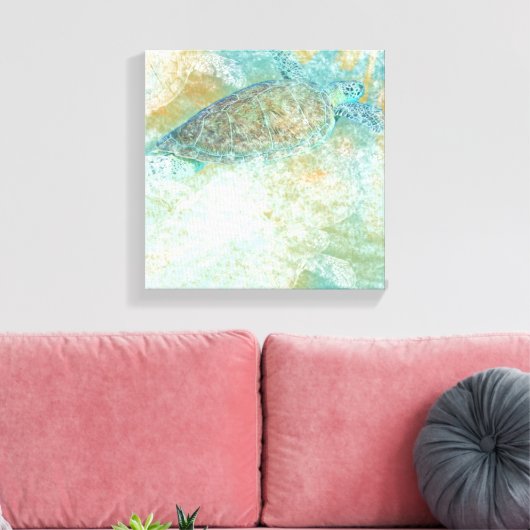 Zee schilderkunst Kustkunst schilderkunst Canvas Afdruk (Insitu (Woonkamer))