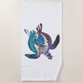 Zee schildert Japanse golven Strandlaken (Voorkant)