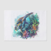 Zee schildpad1 tissuepapier (Voorkant)