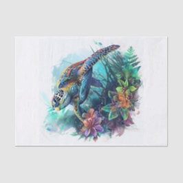 Zee schildpad1 tissuepapier