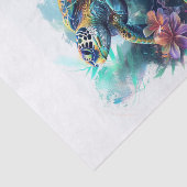 Zee schildpad1 tissuepapier (Detail)