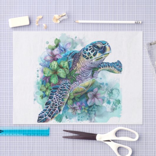 Zee Schildpad3 Tissuepapier (Craft)