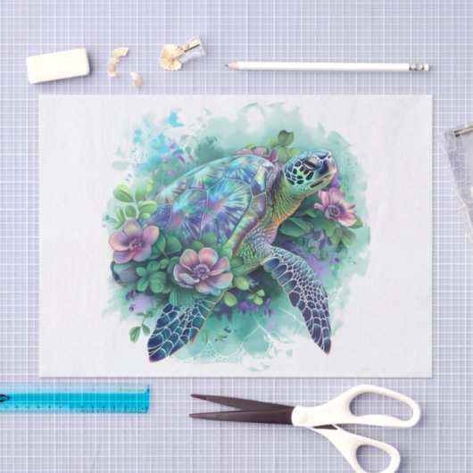 Zee Schildpad5 Tissuepapier (Craft)