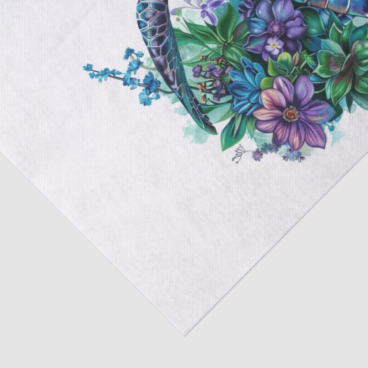 Zee Schildpad8 Tissuepapier (Detail)