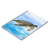 Zee Schildpad 1 blauw water Notitieboek (Linkerzijde)
