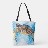 Zee schildpad 33 tote bag (Achterkant)