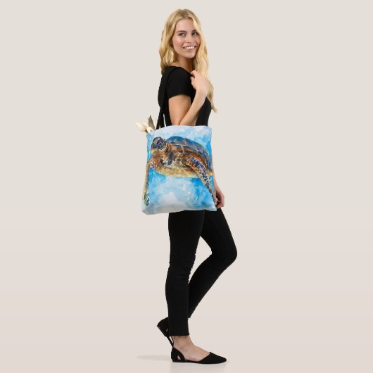 Zee schildpad 33 tote bag (Op model)