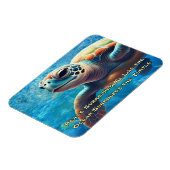 Zee Schildpad Affirmatie Vrede Omringt Mij Oceaan Magneet (Linkerzijde)