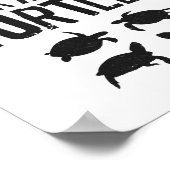 Zee schildpad als je me wilt poster (Hoek)