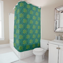 Zee schildpad Aquamarine Shower Curtain Douchegordijn