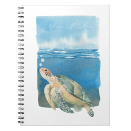 Zee Schildpad Aquarel Kunst voor Liefhebbers van Z Notitieboek