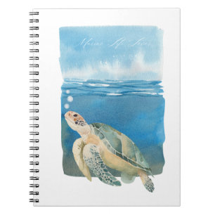 Zee Schildpad Aquarel Kunst voor Liefhebbers van Z Notitieboek