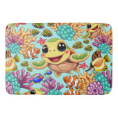Zee Schildpad Baby Gelukkig en schattig personage Badmat (Voorkant)