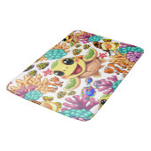 Zee Schildpad Baby Gelukkig en schattig personage Badmat (Gekanteld)