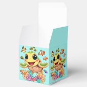 Zee Schildpad Baby Gelukkig en schattig personage Bedankdoosjes (Geopend)