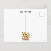 Zee Schildpad Baby Gelukkig en schattig personage Feestdagenkaart (Achterkant)