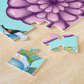 Zee Schildpad Baby Gelukkig en schattig personage Legpuzzel (Zijkant)