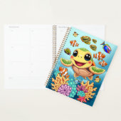 Zee Schildpad Baby Gelukkig en schattig personage Planner (Display)