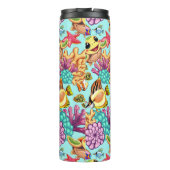 Zee Schildpad Baby Gelukkig en schattig personage Thermosbeker (Achterkant)