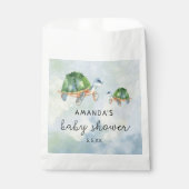 Zee Schildpad - baby shower Bedankzakje (Voorkant)