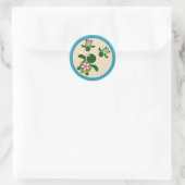 Zee SCHILDPAD Baby shower (Honu) 01C2 Sticker TWEE (Tas)