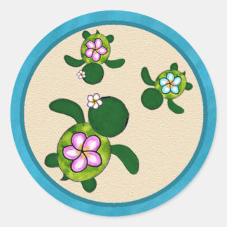 Zee SCHILDPAD Baby shower (Honu) 01C2 Sticker TWEE