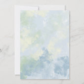 Zee schildpad - Baby shower Kaart (Achterkant)