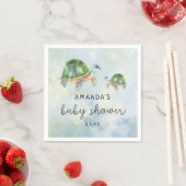 Zee Schildpad - baby shower Servet (Insitu)