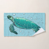 Zee Schildpad Badkamer Handdoek Set (Handdoek)