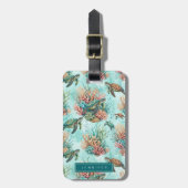 Zee Schildpad Bagage Label (Voorkant verticaal)