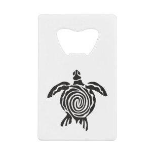 Zee schildpad bespaart de schildpad creditkaart flessenopener