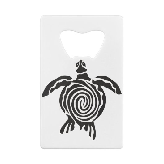Zee schildpad bespaart de schildpad creditkaart flessenopener (Achterkant)