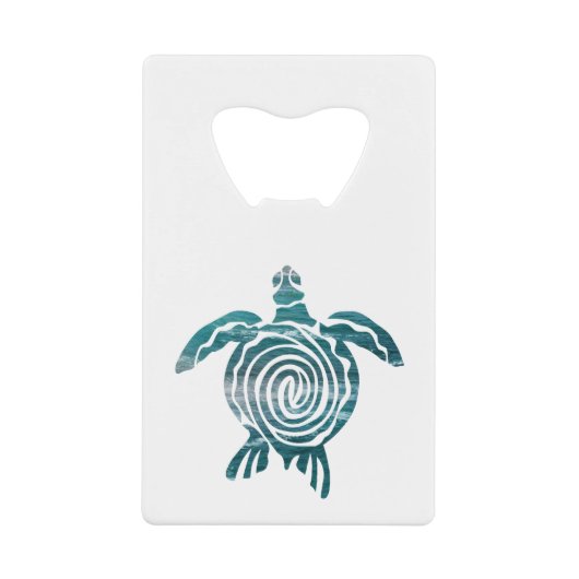 Zee schildpad bespaart de schildpad creditkaart flessenopener (Voorkant)
