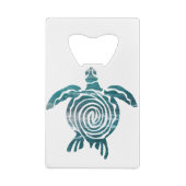 Zee schildpad bespaart de schildpad creditkaart flessenopener (Achterkant)