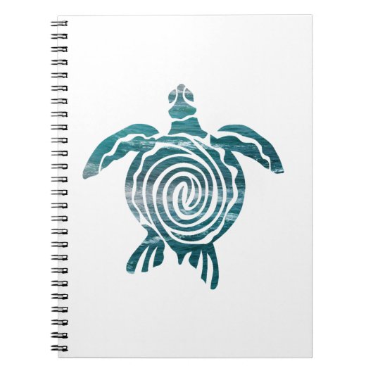 Zee schildpad bespaart de schildpad notitieboek (Voorkant)