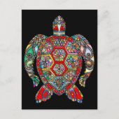 zee schildpad briefkaart (Voorkant)