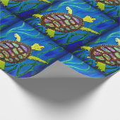 Zee, schildpad cadeaupapier (Hoek)